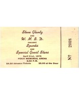 Sparks Concert Ticket Stub April 21 1975 Pekin Illinois - £40.91 GBP