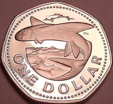 Rare Proof Barbados 1974 Dollar~Flying Fish~Only 36,000 Minted - £8.43 GBP