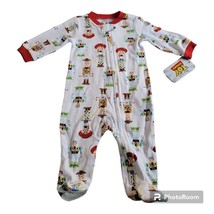 NWT Disney Toy Story 3-6M Christmas Nutcracker Pajamas Woody Buzz Jessie Unisex - £8.48 GBP