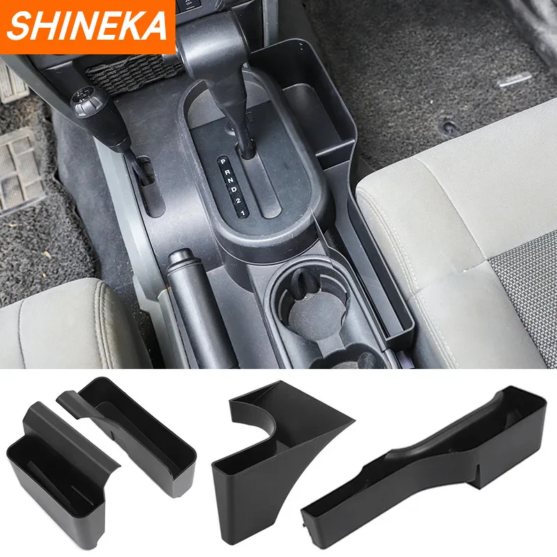 SHINEKA Stowing Tidying Car Gear Shift Storage Box Handbrake Organizer - £19.86 GBP+