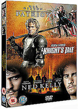 The Patriot/A Knight&#39;s Tale/Ned Kelly DVD (2008) Mel Gibson, Emmerich (DIR) Pre- - £14.00 GBP