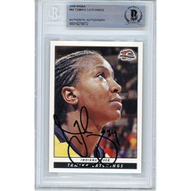 Tamika Catchings Indiana Fever Signed 2006 WNBA Basketball BGS On-Card Auto Slab - £61.40 GBP