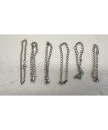 Silvertone Single Link Charm Bracelet&#39;s Quantity Of 6 - €21,37 EUR