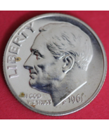 1961 Silver Proof Roosevelt Dime Exact Coin Shown  81 - $19.53 CAD