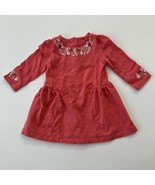 Gymboree Baby Girl Floral Dress Coral Peach Size 6-12 Months - £6.18 GBP