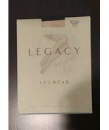 New  Women&#39;s Legacy Italian Lace Top Sheer Pantyhose Size E Warm Beige - $133.83 MXN
