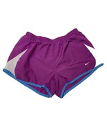 Nike Womens Size M Short Purple Lined Running Shorts Swoosh - £8.00 GBP