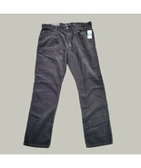 American Rag Jeans Mens 36W X 32L Corduroy Slim Straight Gray Tags - £15.83 GBP