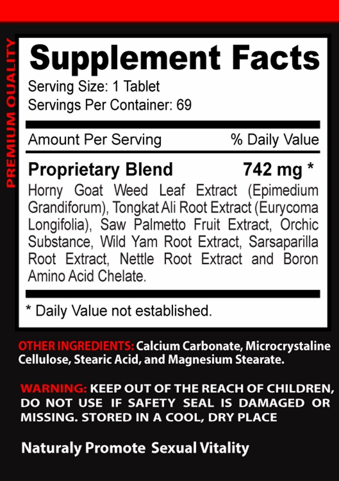 Testosterone booster longjack - FEMALE FANTASY 742MG 3B - female sex