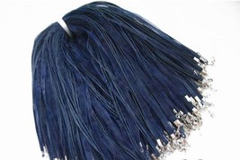 Wholesale 50pcs Navy Blue Ribbon Voile Cord Necklaces - £11.99 GBP