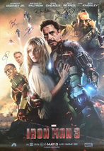 Signed IRON MAN 3 Movie Poster - £143.85 GBP