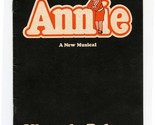 Annie New Musical Program Victoria Palace Theatre London 1978 Johns Hanc... - $13.86