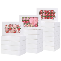 60Pcs Bakery Boxes, 12X8X2.5 Inches 3 Style Cookie Boxes, Treat Container - $106.41 CAD