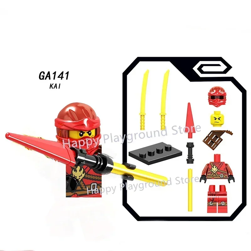 Master Anime Ninja Jay Cole Kai Yang Cartoon TV Dolls Ninjago Toys Kids ... - $8.00