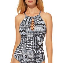 Bleu Rod Beattie Womens Island Time High Neck Tankini, 8 Multi - $31.01