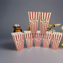 Old Fashioned Style 35 oz Red Striped Popcorn Bucket - Set Of 7 - $14.85