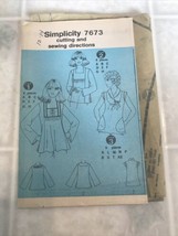 1960&#39;s VTG Simplicity Boho Blouse Pattern 7673 Size 12-14 Uncut - £19.76 GBP