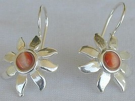 Mini brownish sun earrings - $17.00