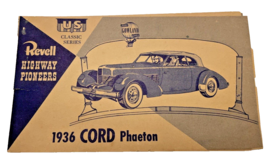 Instruction Book 1954 Revell Car Model for Highway Pioneers 1936 Cord Ph... - $9.37