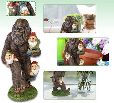 Animal Theme Gorilla Bigfoot Gnomes Figurine Outdoor Garden Lawn Resin S... - $36.09