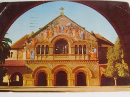 Vintage Stanford Chapel Palo Alto CA Postcard 52858 - £9.33 GBP