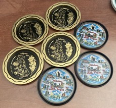 Vintage 7-Coasters California Las Vegas Metal 3” Souvenir Kitsch - $13.85