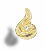 Elegant Swan 24k Gold Plated Sterling Silver Cremation Urn Pendant w/Chain - £143.87 GBP