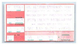 Allman Brothers Band Concert Ticket Stub July 8 1995 Tucson Arizona - $24.74