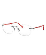 Ray Ban RB8757 1192 Grey Red Eyeglasses Optical Frame RX RX8757 53-18 - $89.99