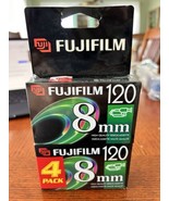 4 Pack  Fujifilm P6-120 8mm tapes new and factory sealed package. - $19.78