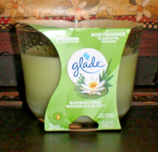 (1) Glade Bamboo Waterlily Bliss Three Wick Candle - £10.08 GBP