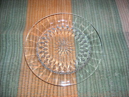 Signed Glass Plate/Dish -Depression Era - $10.00