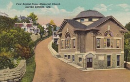 Eureka Springs Arkansas AR First Baptist Penn Memorial Church Postcard D16 - £2.35 GBP