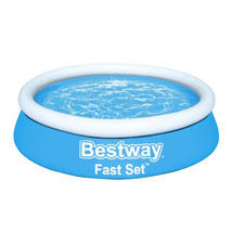 Bestway Fast Set 6&#39; x 20&quot; Round Inflatable Above Ground Outdoor Swimming... - $54.99