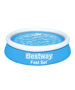 Bestway Fast Set 6&#39; x 20&quot; Round Inflatable Above Ground Outdoor Swimming... - £39.04 GBP