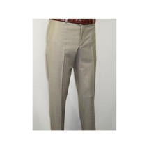 Men Suit BERLUSCONI Turkey 100% Italian Wool Super 180's 3pc Vested #Ber13 Beige image 11