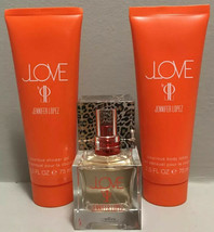 Jlove Perfume JLO 1.0 Oz Eau De Parfum Body Lotion &amp; Shower Gel Jennifer... - £47.22 GBP