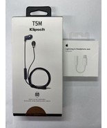 Klipsch T5M Wired In-ear headphones remote/mic (Black) + Apple Lightning... - $149.99