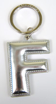 Marc by Marc Jacobs Alphabet Letter Initial Key Ring Chain Charm Holder Silver F - £10.28 GBP