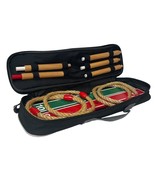 Rope And Wooden Ring Toss Yard Game With Portable Zip Carrying Case Nice - £14.09 GBP