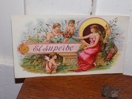 Vintage El Superbe Cigar Paper Label - $23.76