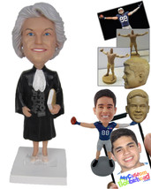 Personalized Bobblehead Female Lawyer In Court Dress And High Heels - Careers &amp;  - £72.74 GBP