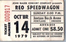 Reo Speedwagon Concerto Ticket Stub Ottobre 14 1979 Portland Oregon - £31.53 GBP