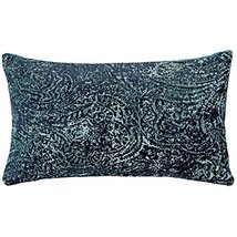 PILLOW DÉCOR Visconti Teal Blue Chenille Throw Pillow 17x17 - £39.50 GBP+