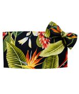 Hawaiian Ginger Floral Cummerbund and Bow Tie - $97.02