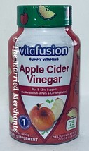 Vitafusion Apple Cider Vinegar 500 mg Gummies plus B12 - 75 each 11/2024... - $12.97