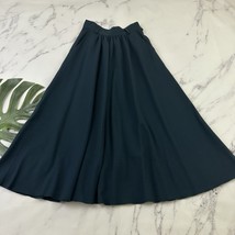 Carole Little Womens Vintage 80s A-Line Skirt Size 12 Blue Wool Midi Fla... - €19,08 EUR