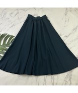 Carole Little Womens Vintage 80s A-Line Skirt Size 12 Blue Wool Midi Fla... - $407.56 MXN