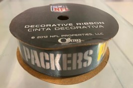 NFL Decorative Ribbon Green Bay Packers 9 Feet Long X 7/8 Inch Wide - £7.13 GBP