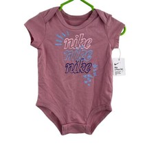 Nike Short Sleeve Bodysuit Pink 6 Month New - £9.31 GBP